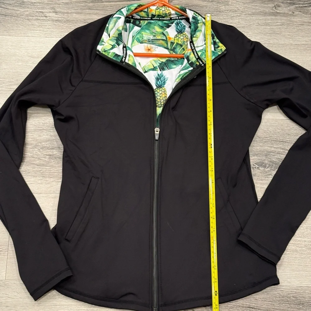 LOVE FITNESS APPAREL Premium Tropic Jacket Women’s Large EUC - Picture 8 of 10